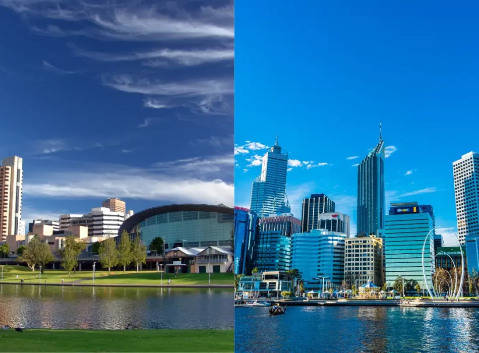 a city next to each other